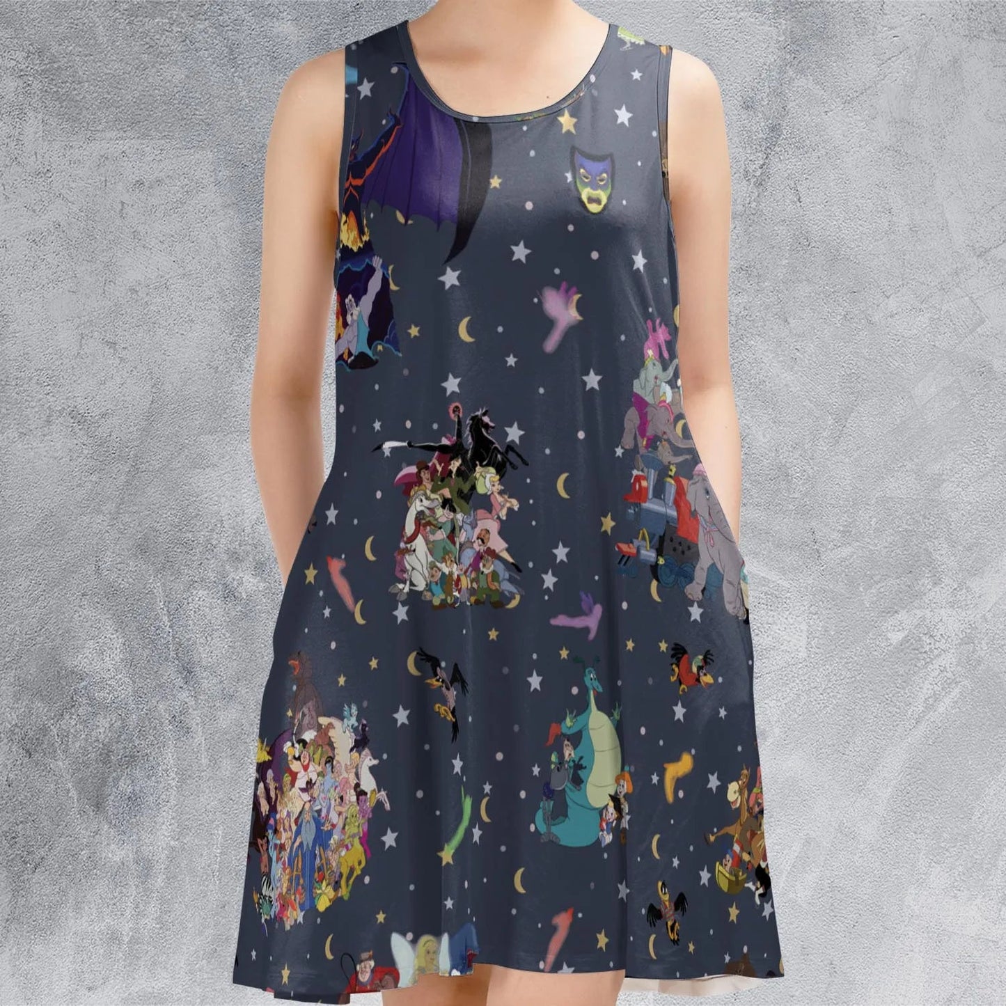 Casual Sleeveless Dress - GQTUQRNF