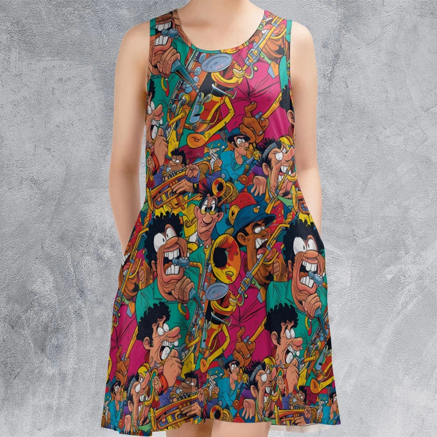 Casual Sleeveless Dress - ALDTFHRM