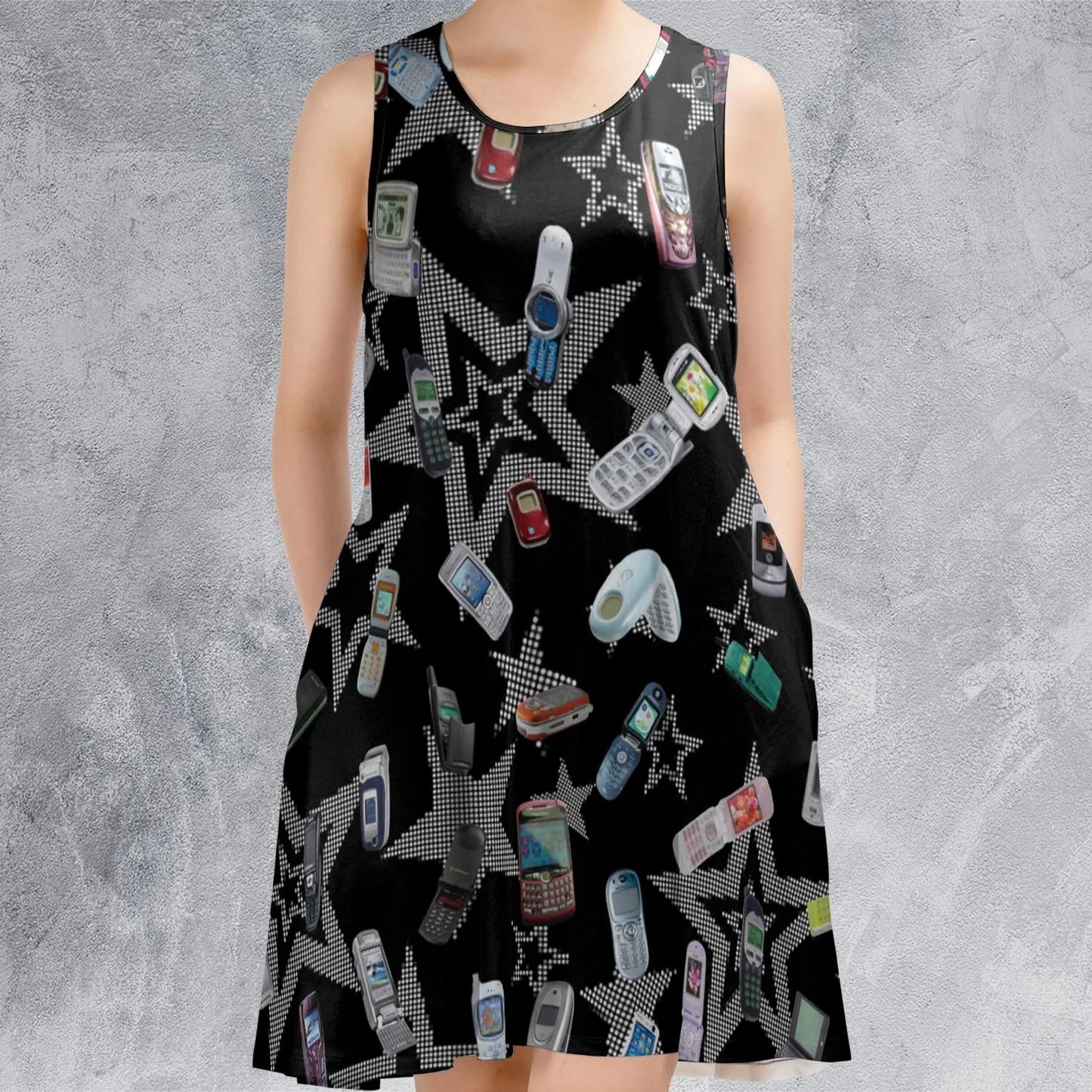 Casual Sleeveless Dress - 2NJE56HK