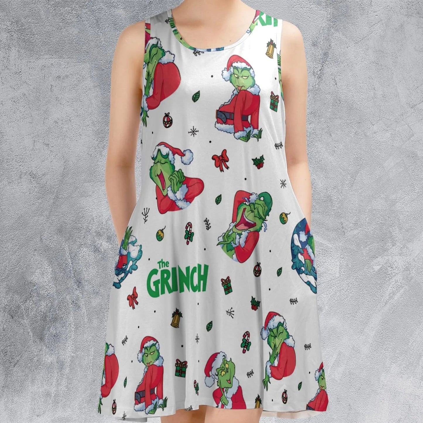 Casual Sleeveless Dress - W6X2KUFQ