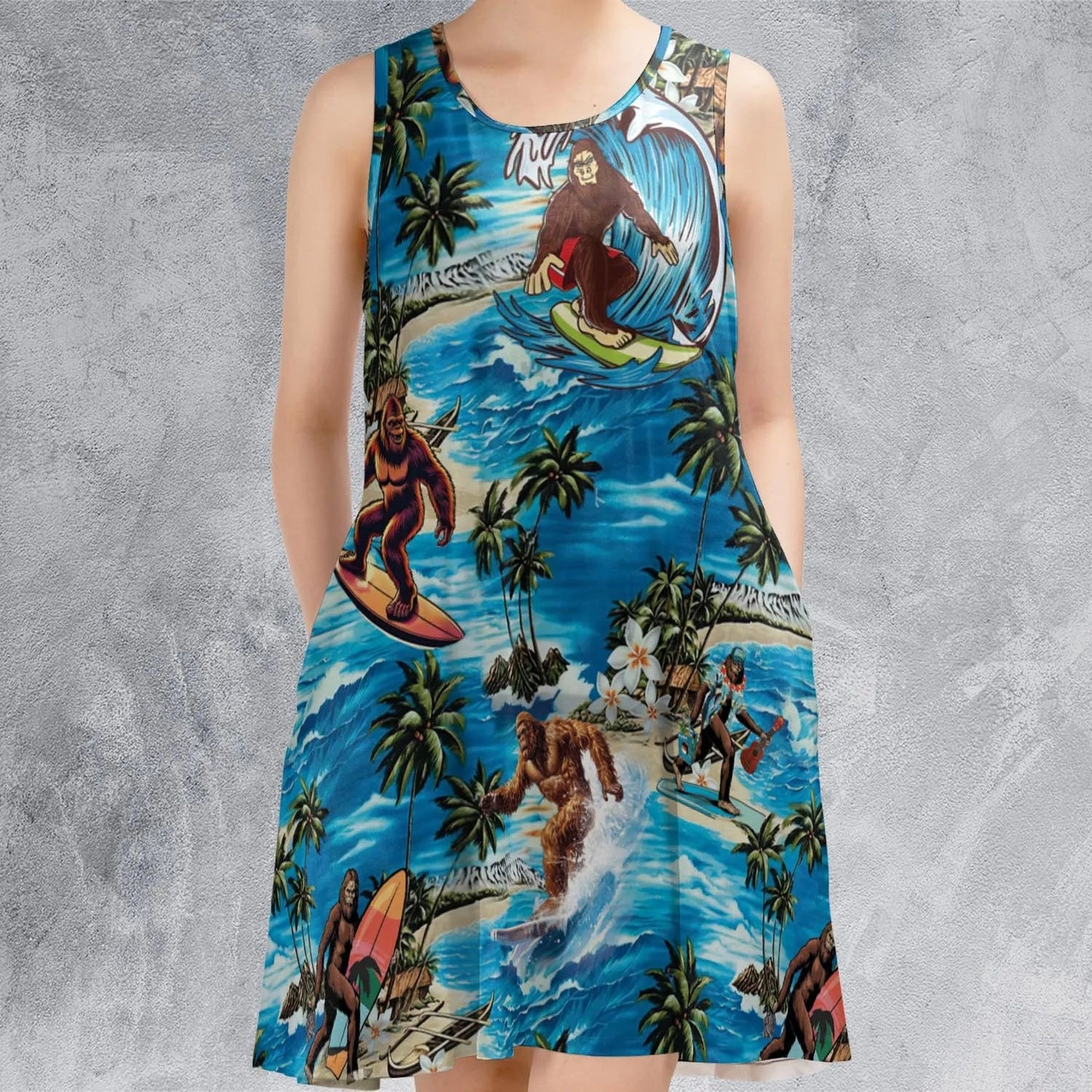 Casual Sleeveless Dress - Z6QB8YUR