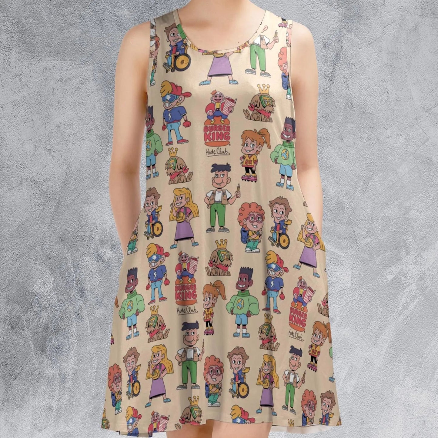 Casual Sleeveless Dress - VPJZ5DFE