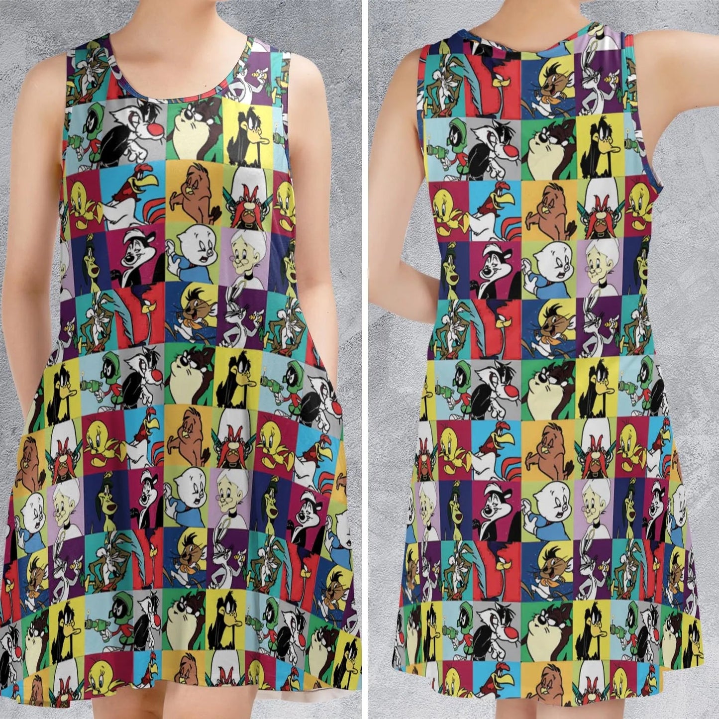 Casual Sleeveless Dress - 4UQVC5YP
