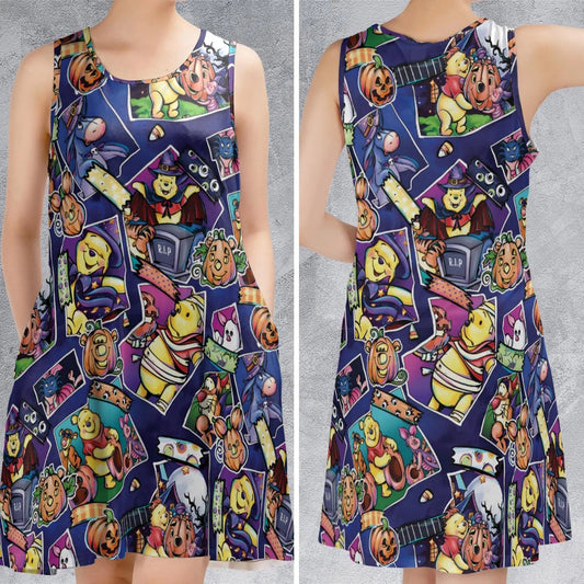 Casual Sleeveless Dress - D4333MRW