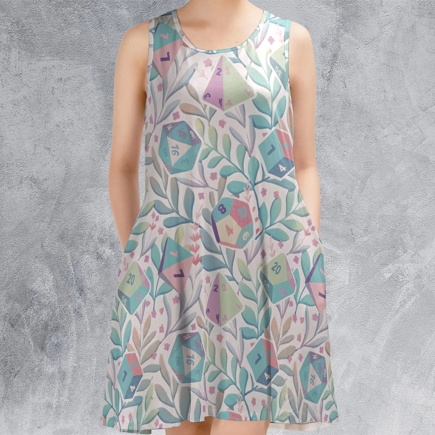 Casual Sleeveless Dress - 3H6W9NS1