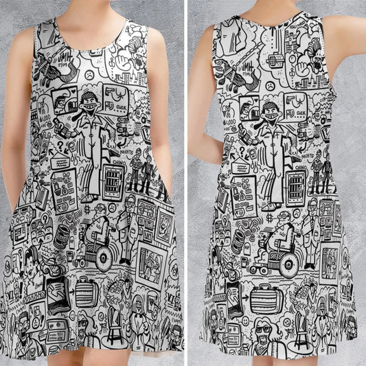 Casual Sleeveless Dress - BPQC5G6N