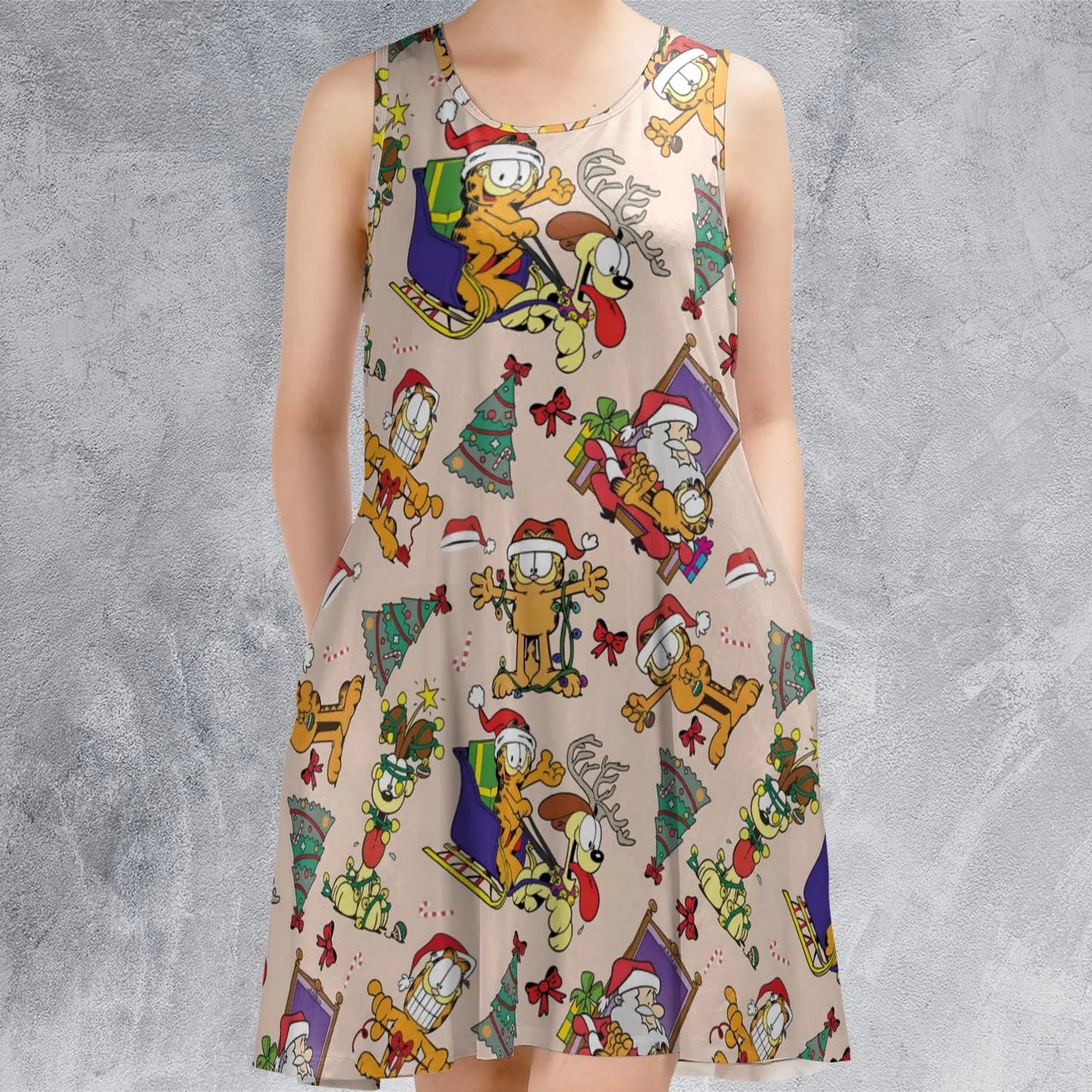 Casual Sleeveless Dress - 5ETB2V3S