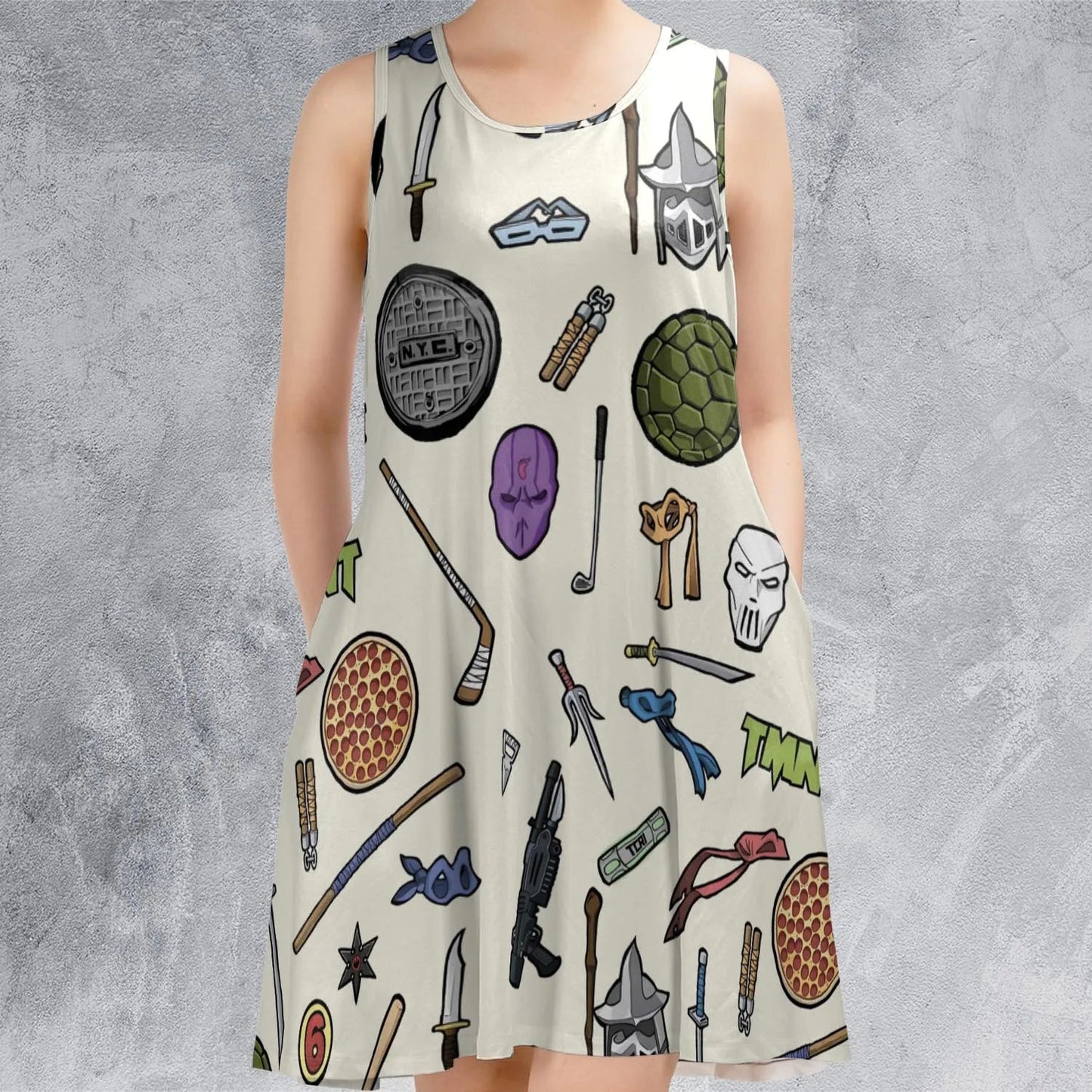Casual Sleeveless Dress - E8SM3NGQ