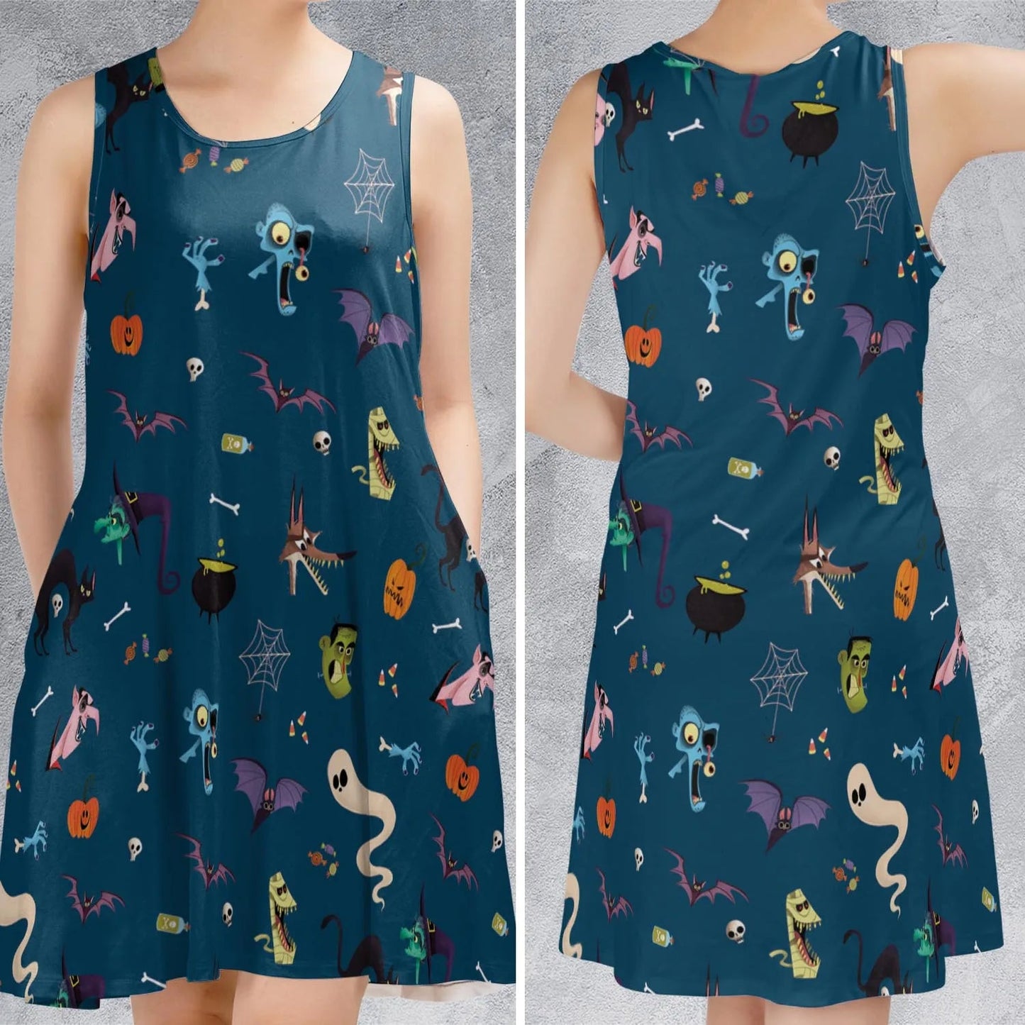 Casual Sleeveless Dress - 9JHJENTA