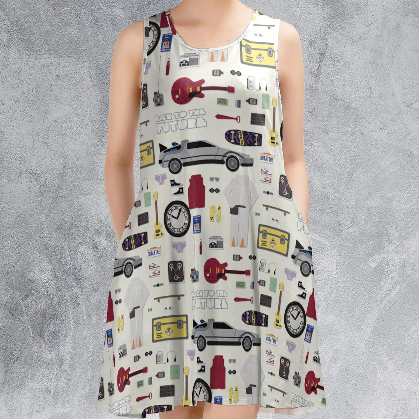 Casual Sleeveless Dress - AJ4CR3ZT