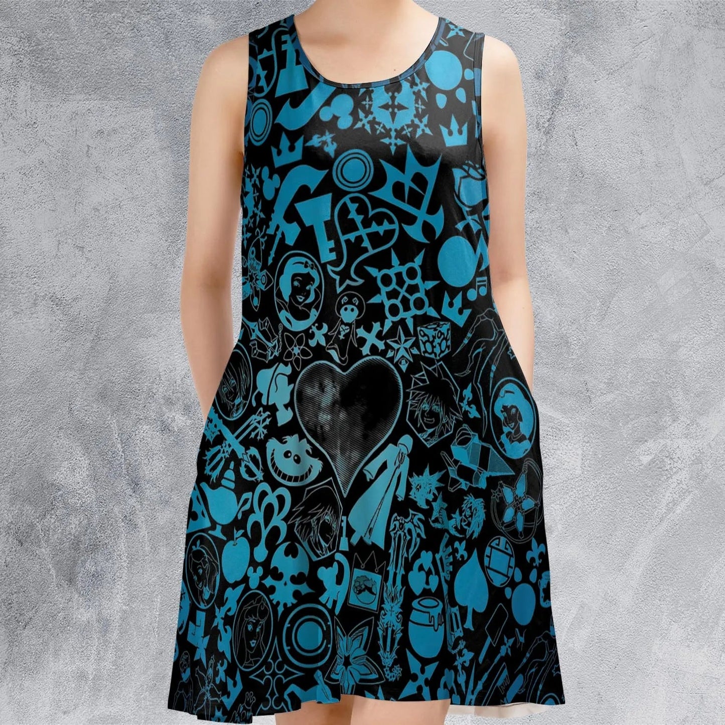 Casual Sleeveless Dress - RNFFJZYR