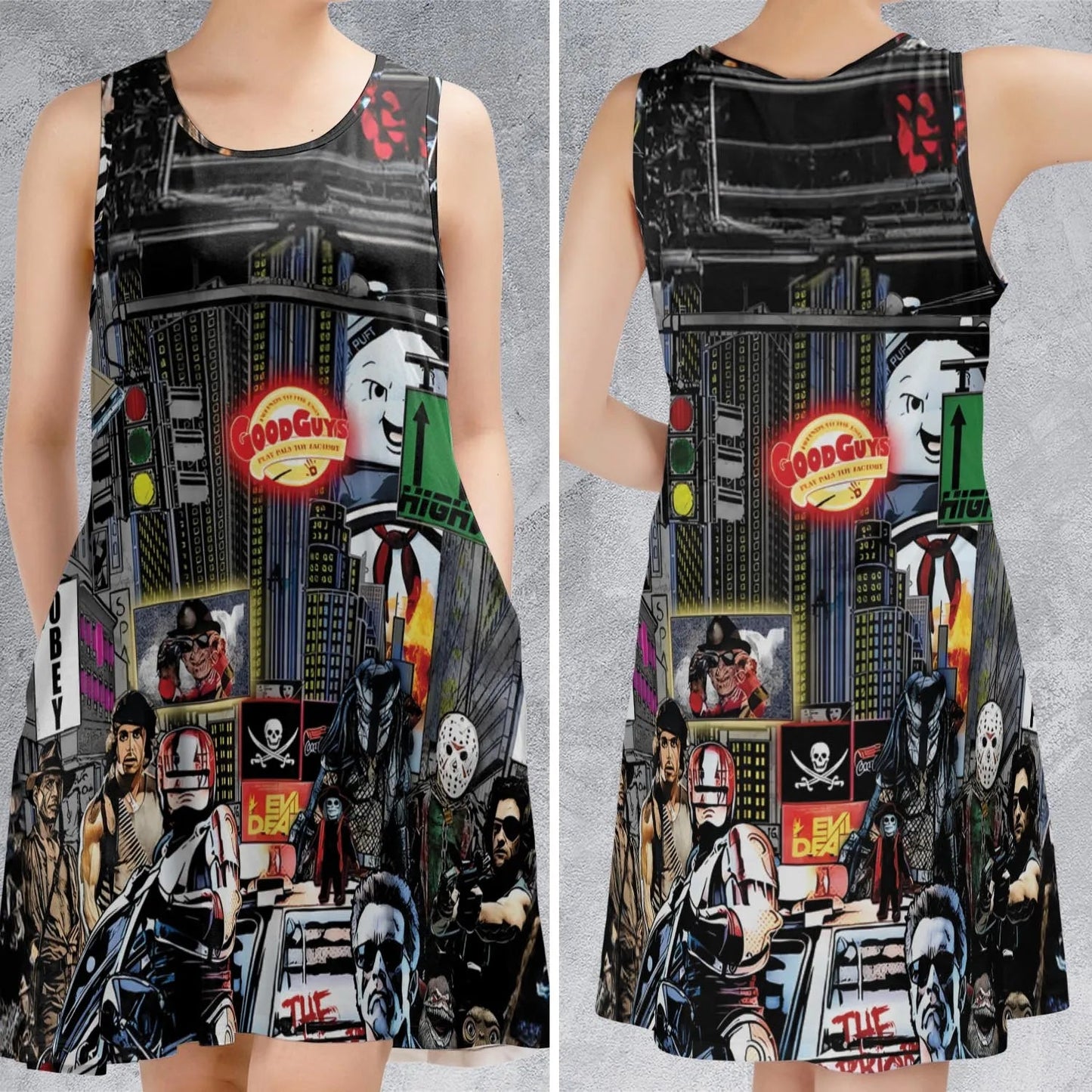 Casual Sleeveless Dress - W91QDFRB