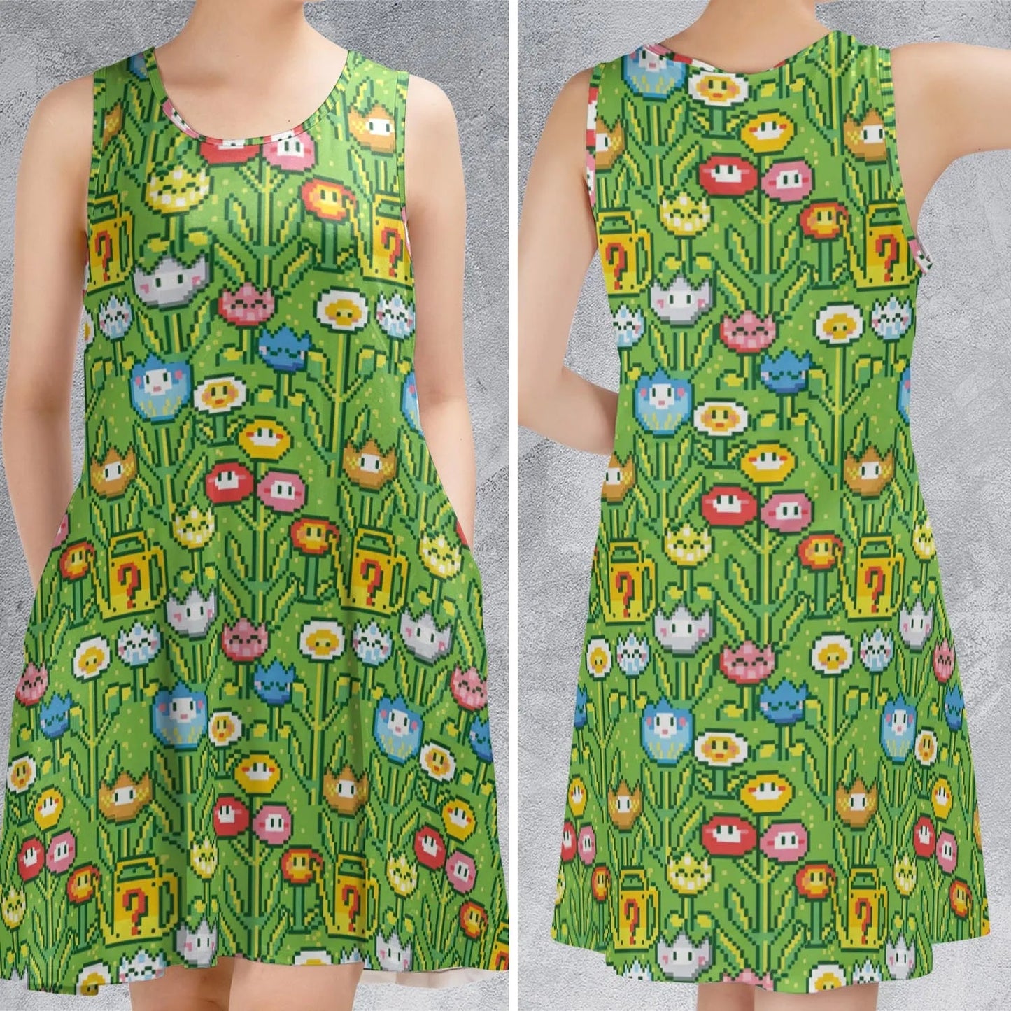 Casual Sleeveless Dress - PCXCR4DN