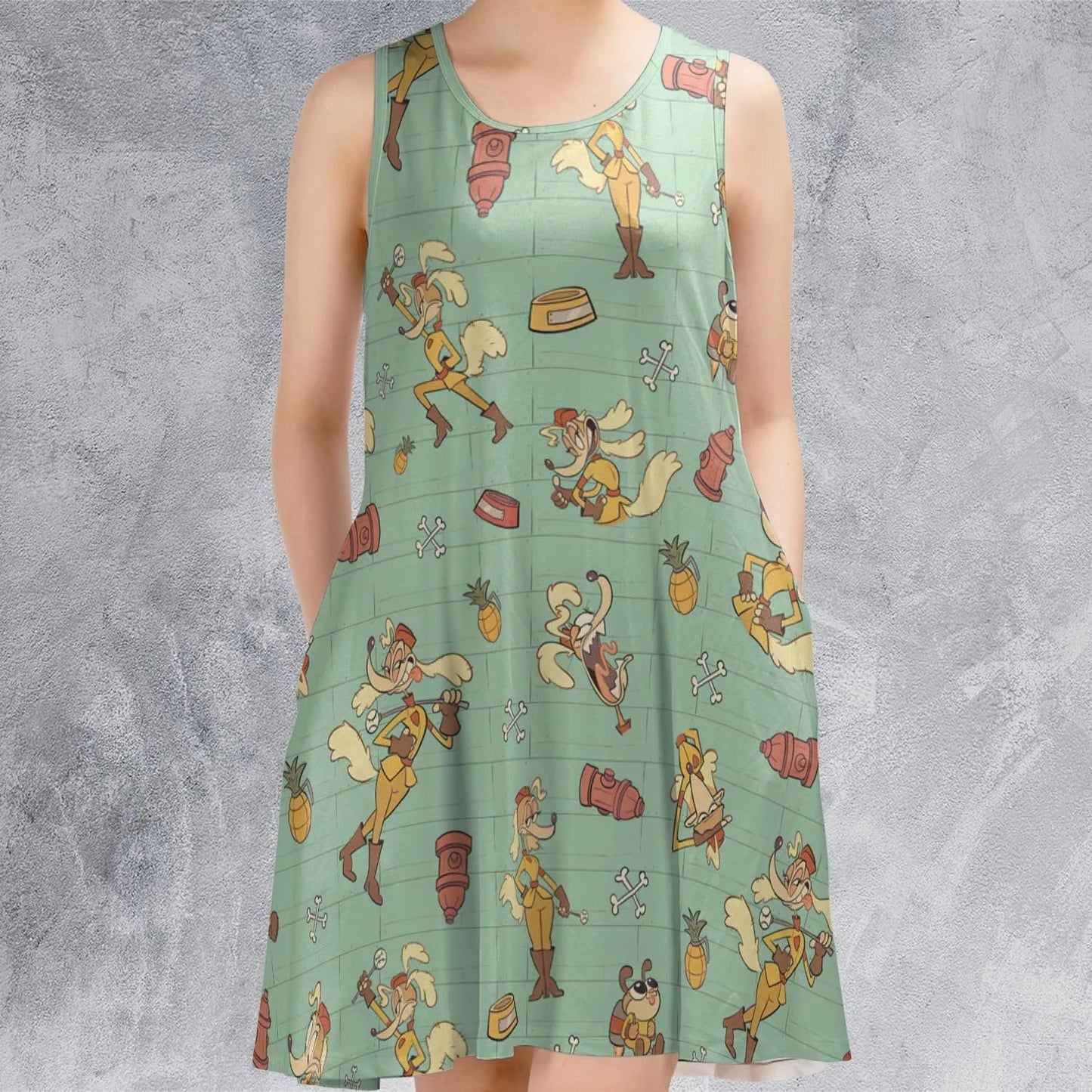 Casual Sleeveless Dress - VJ6YL8HA