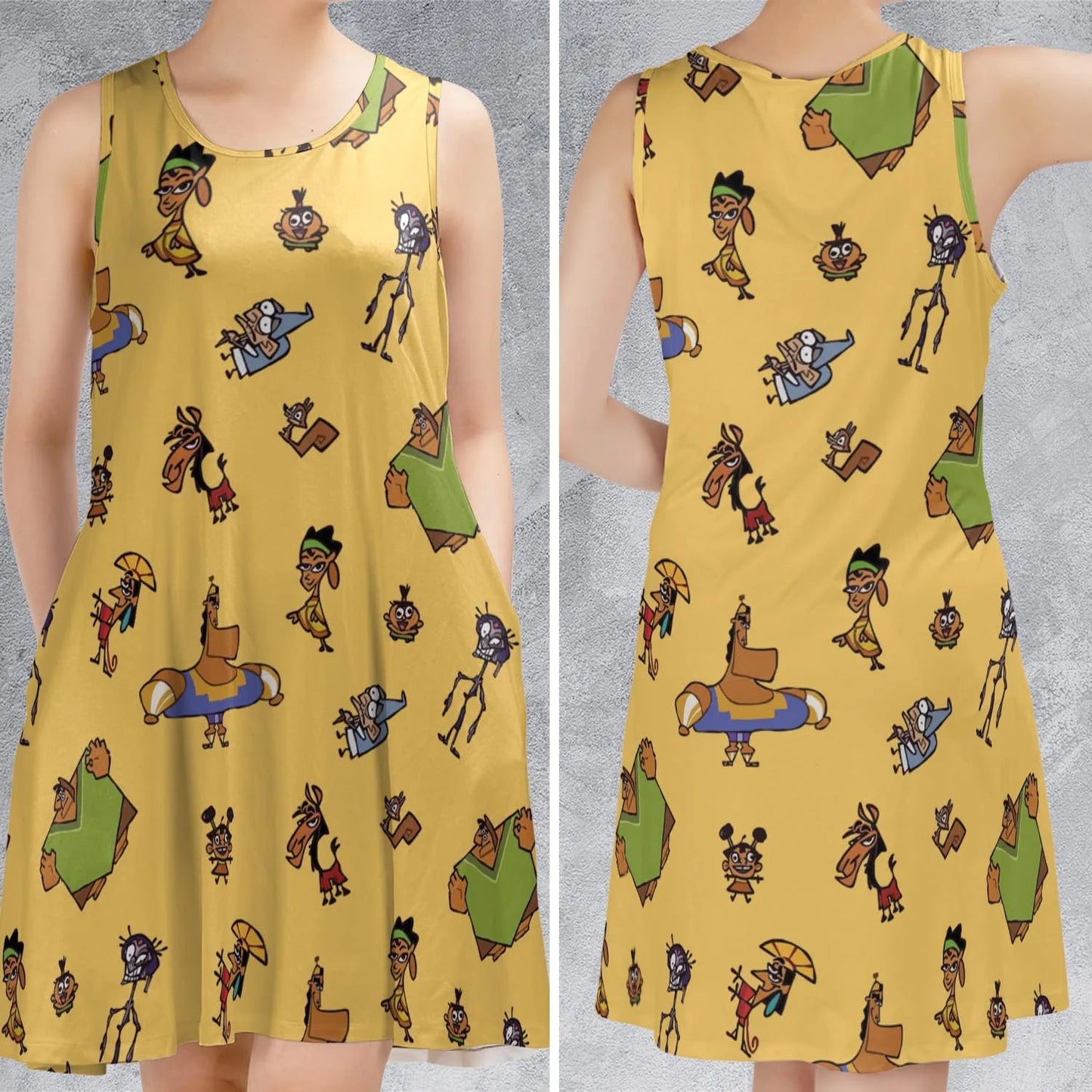 Casual Sleeveless Dress - AF4PRFSU
