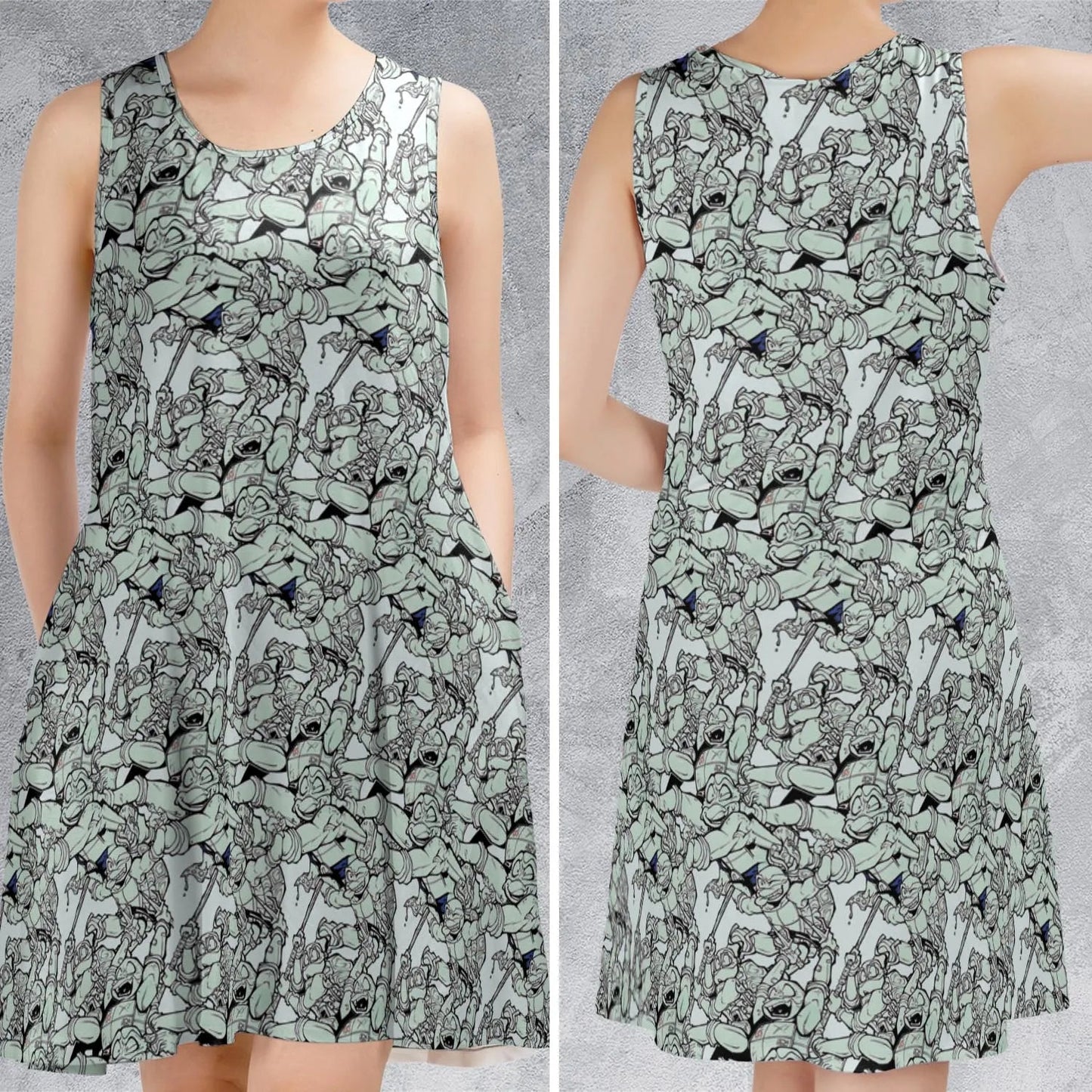 Casual Sleeveless Dress - 11XBCYEE