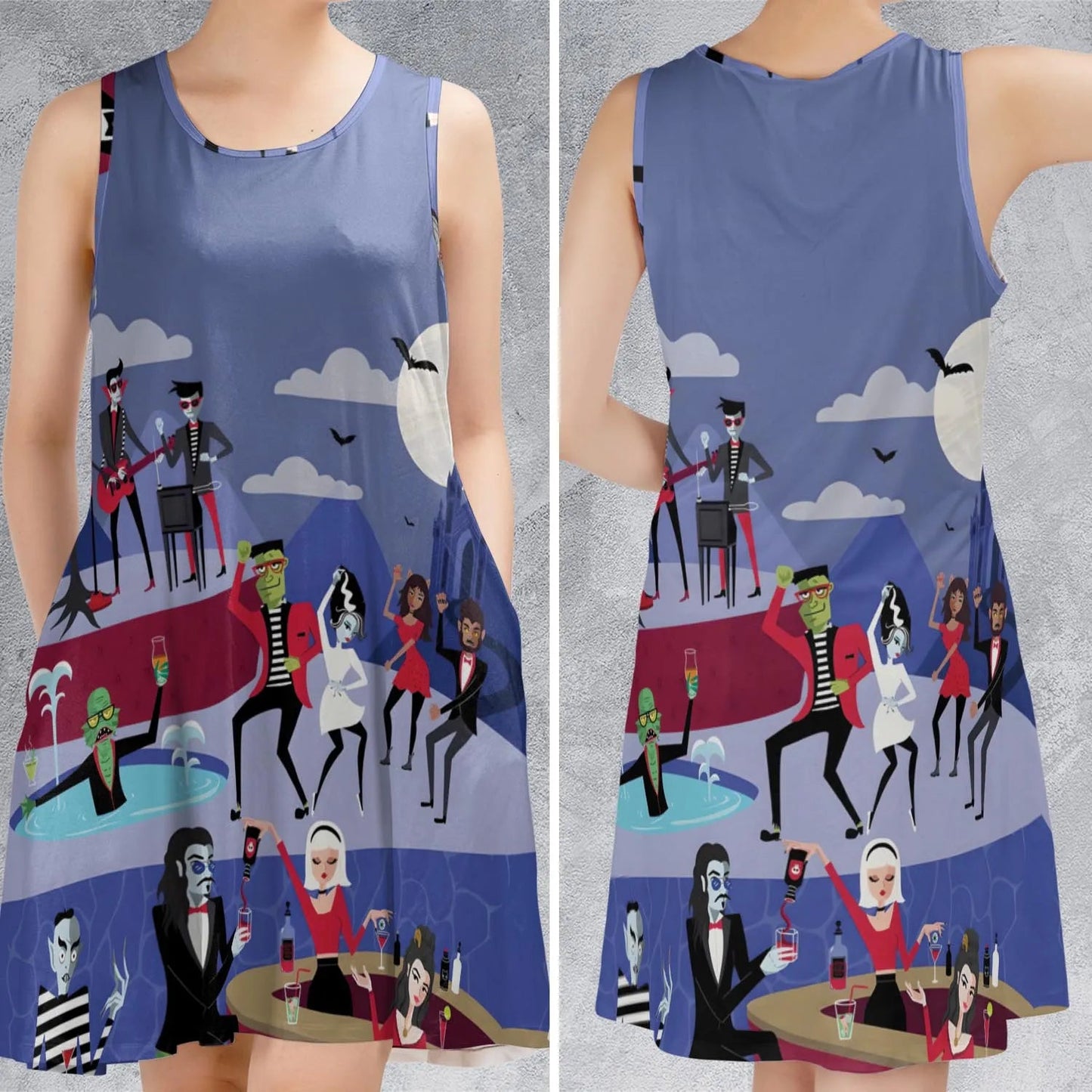 Casual Sleeveless Dress - UVCCDE5F