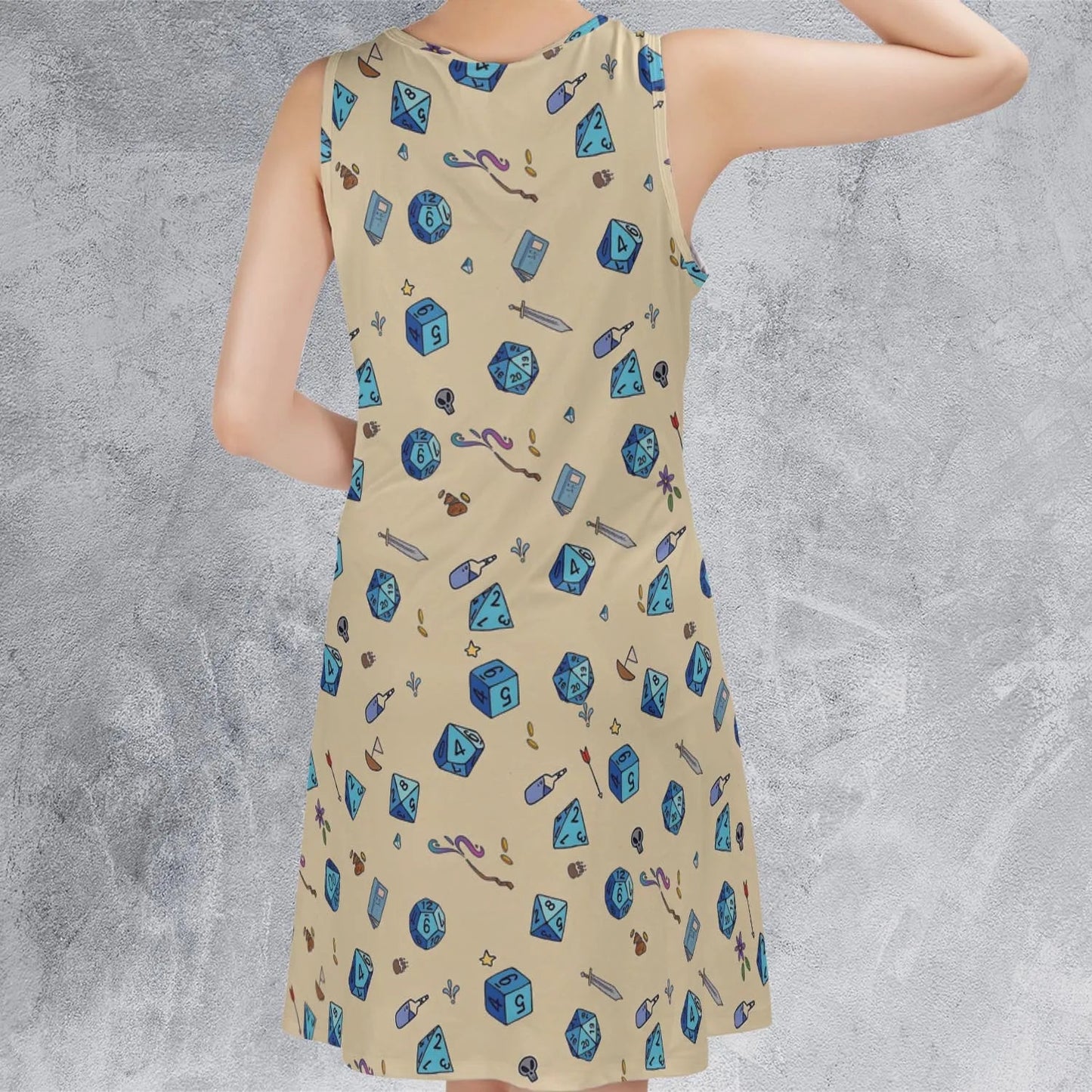 Casual Sleeveless Dress - EUADHMDK