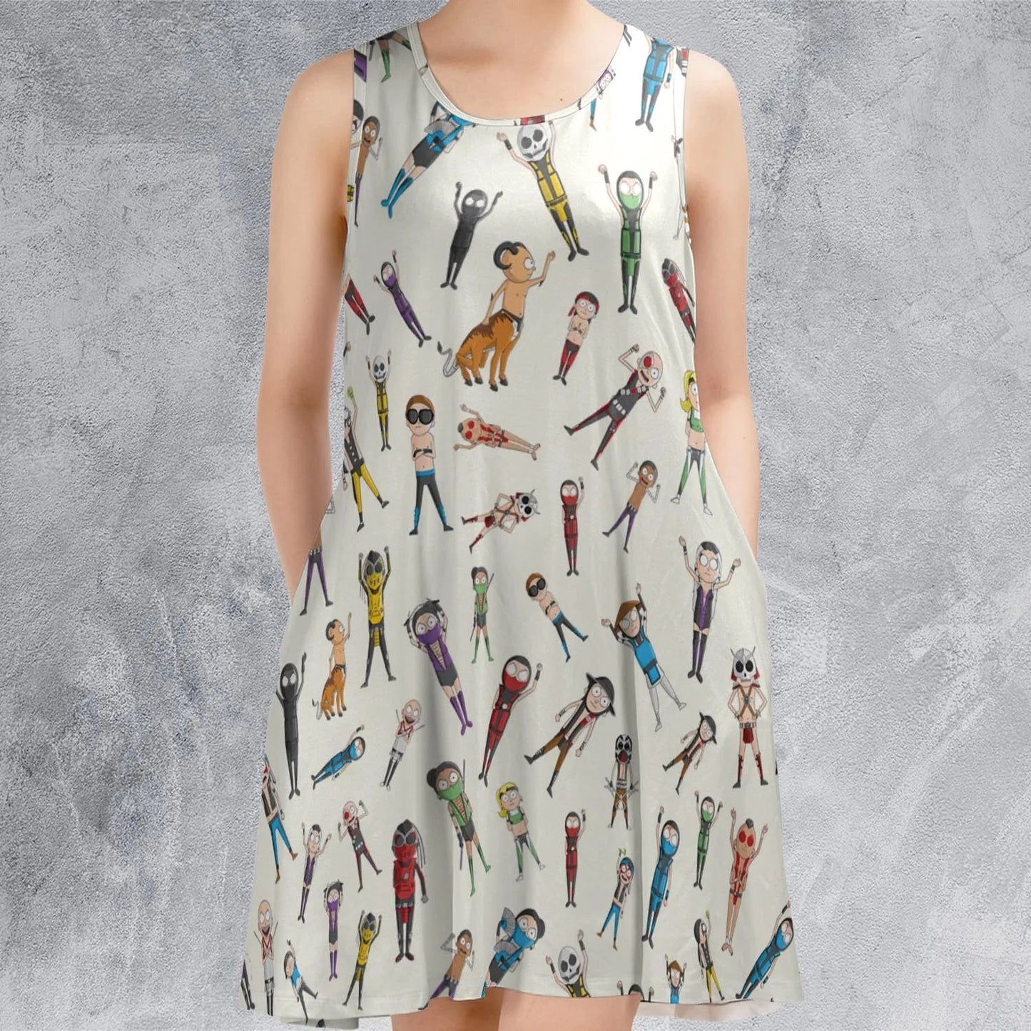 Casual Sleeveless Dress - 56ZSPJ75
