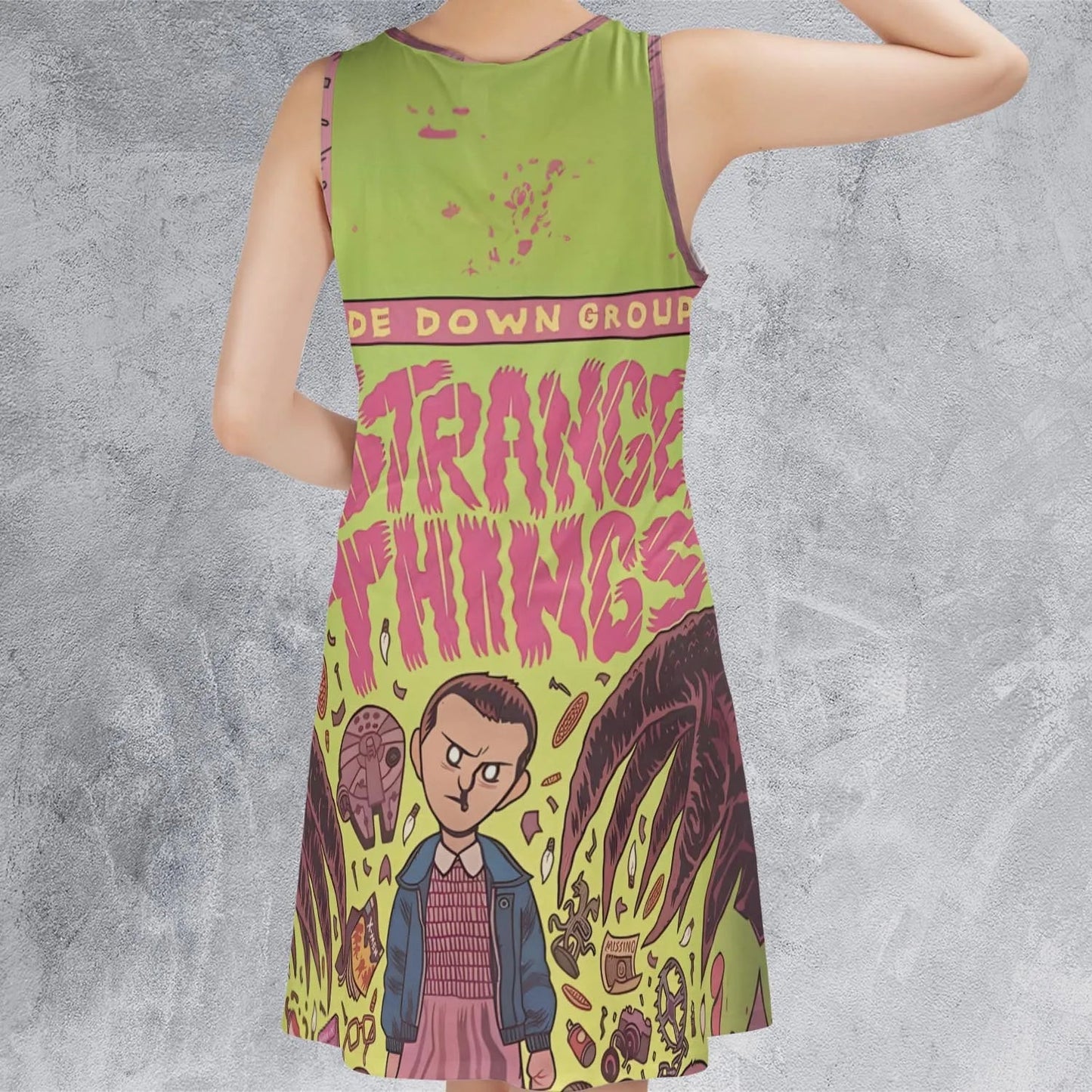 Casual Sleeveless Dress - FJSYB7XM