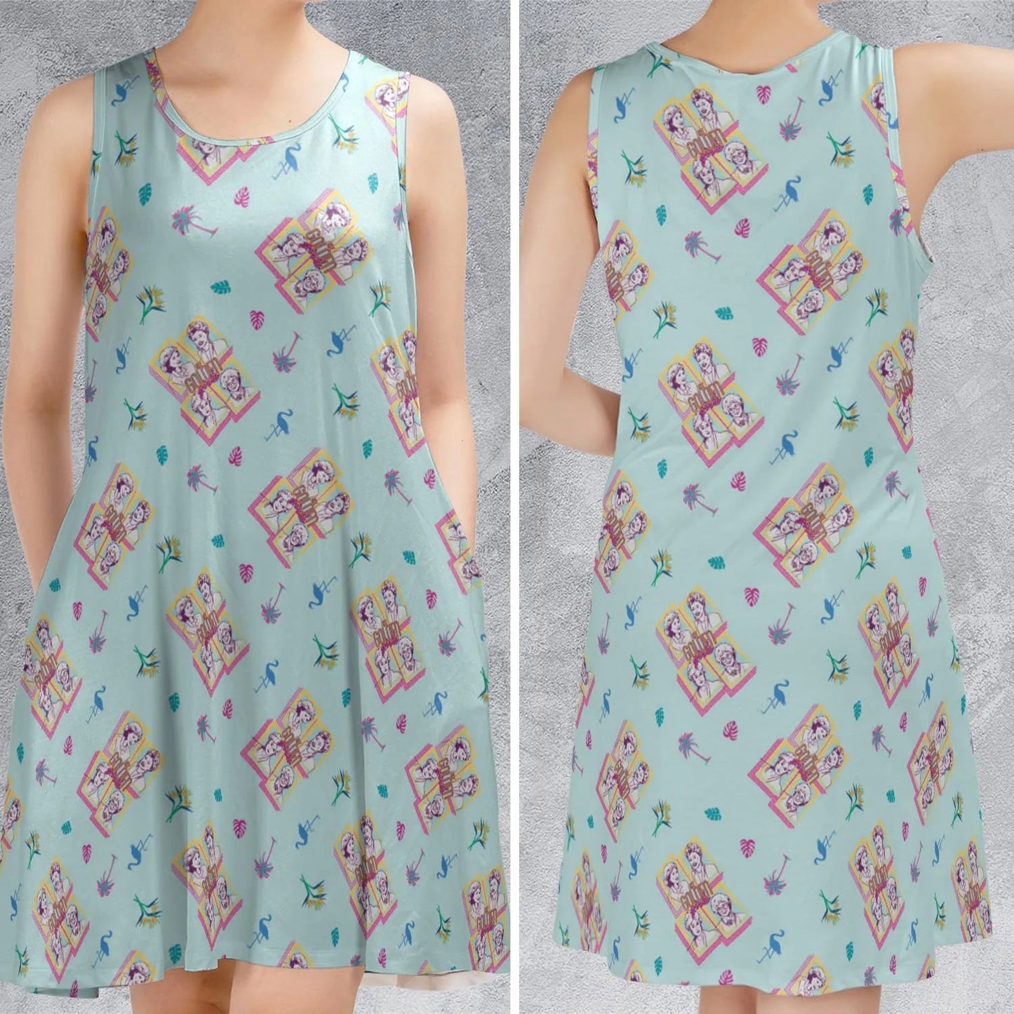 Casual Sleeveless Dress - 8PAB8CWT