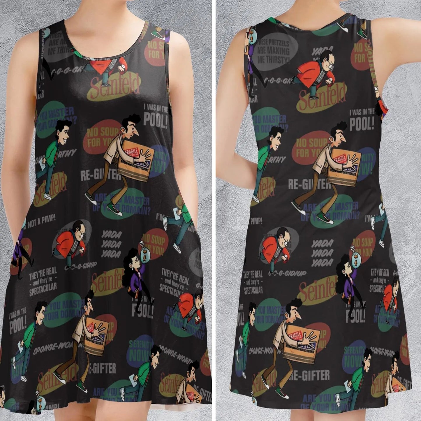 Casual Sleeveless Dress - HDWUUF3S