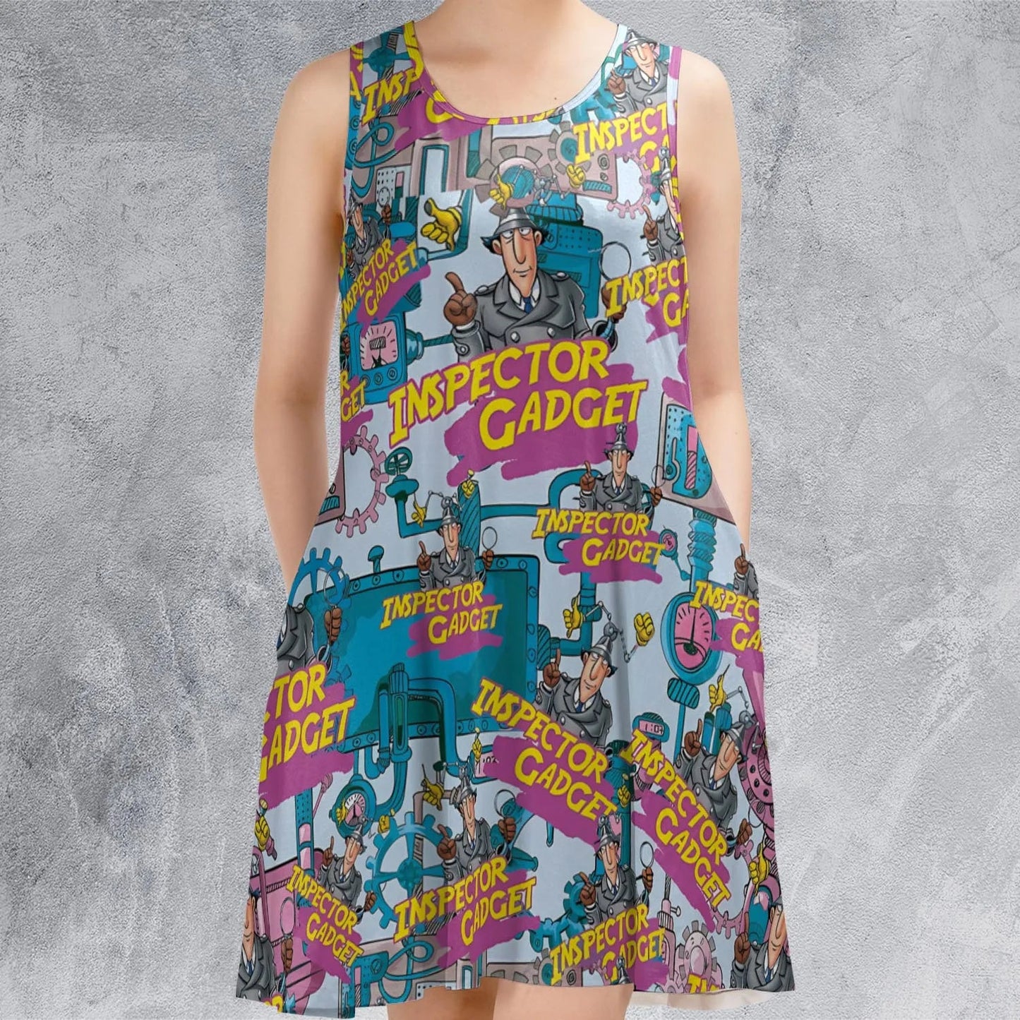 Casual Sleeveless Dress - CBSC7N4M