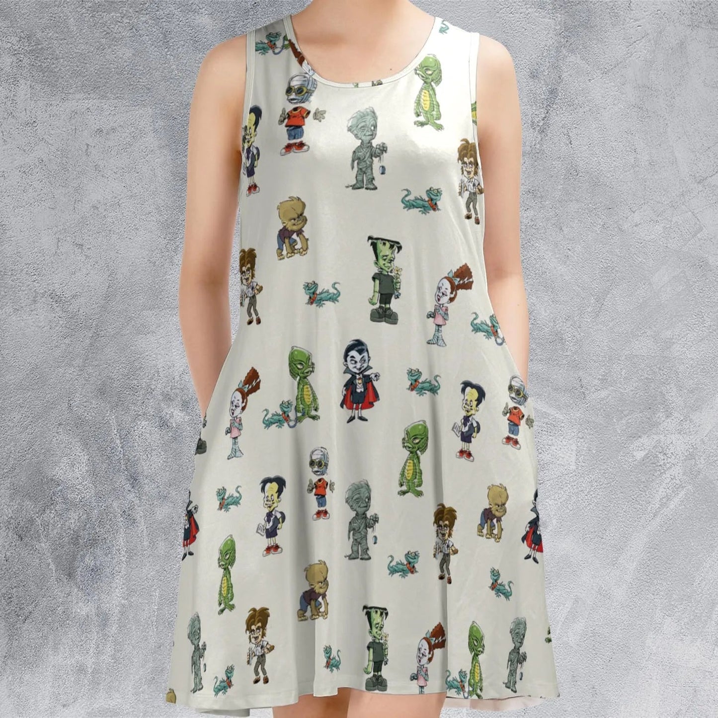 Casual Sleeveless Dress - 3STL2GAH