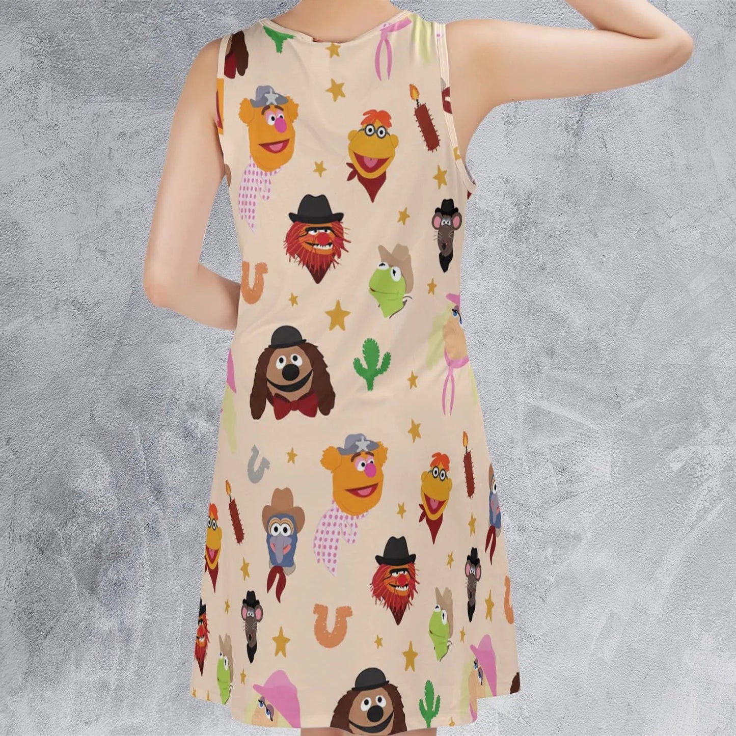 Casual Sleeveless Dress - BTJ9F4S9