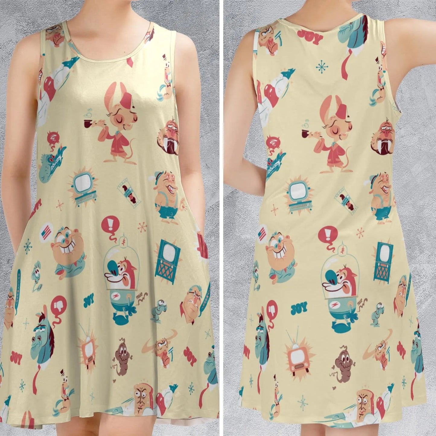 Casual Sleeveless Dress - GUXLTVC3