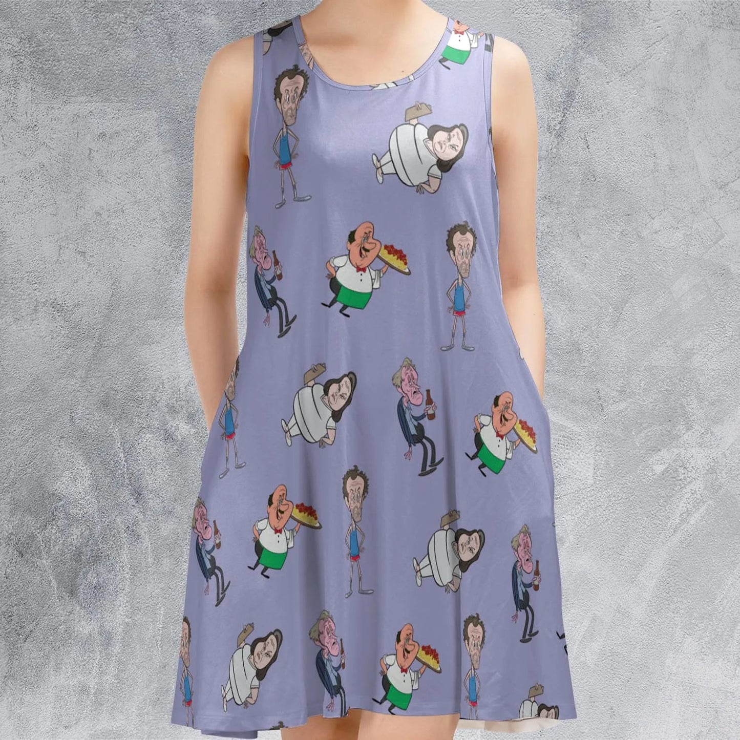 Casual Sleeveless Dress - 87GP5EVG