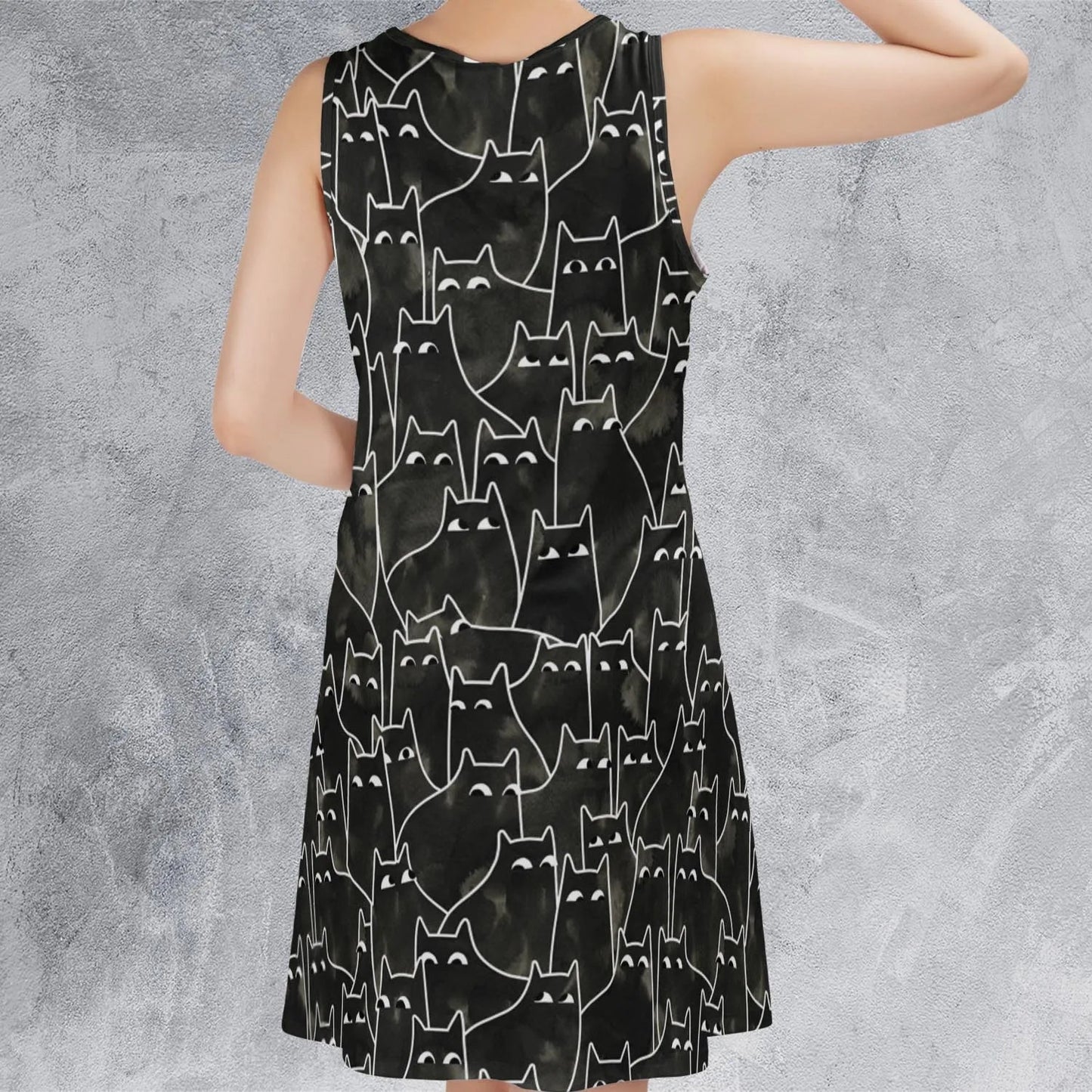 Casual Sleeveless Dress - C1NZ5L97