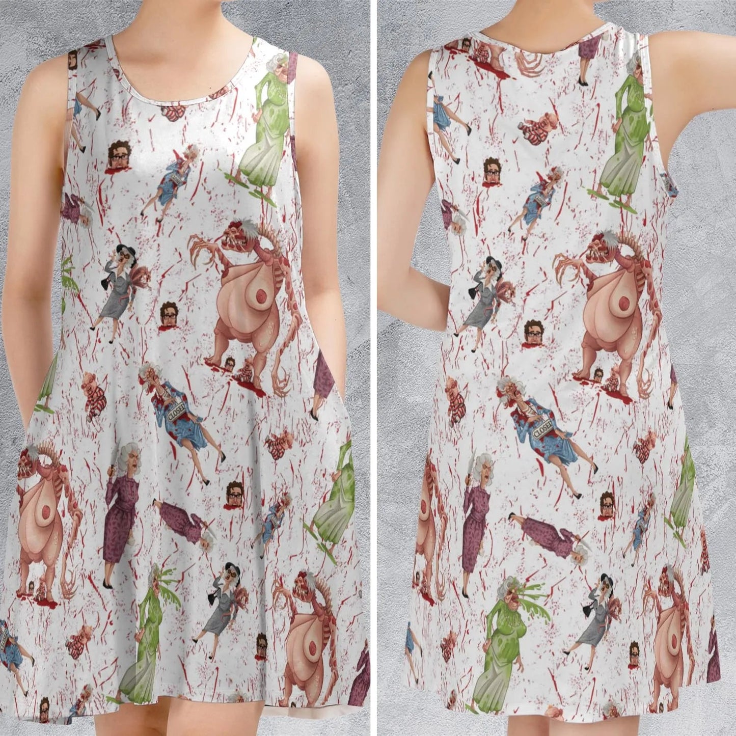 Casual Sleeveless Dress - 53U41QF3