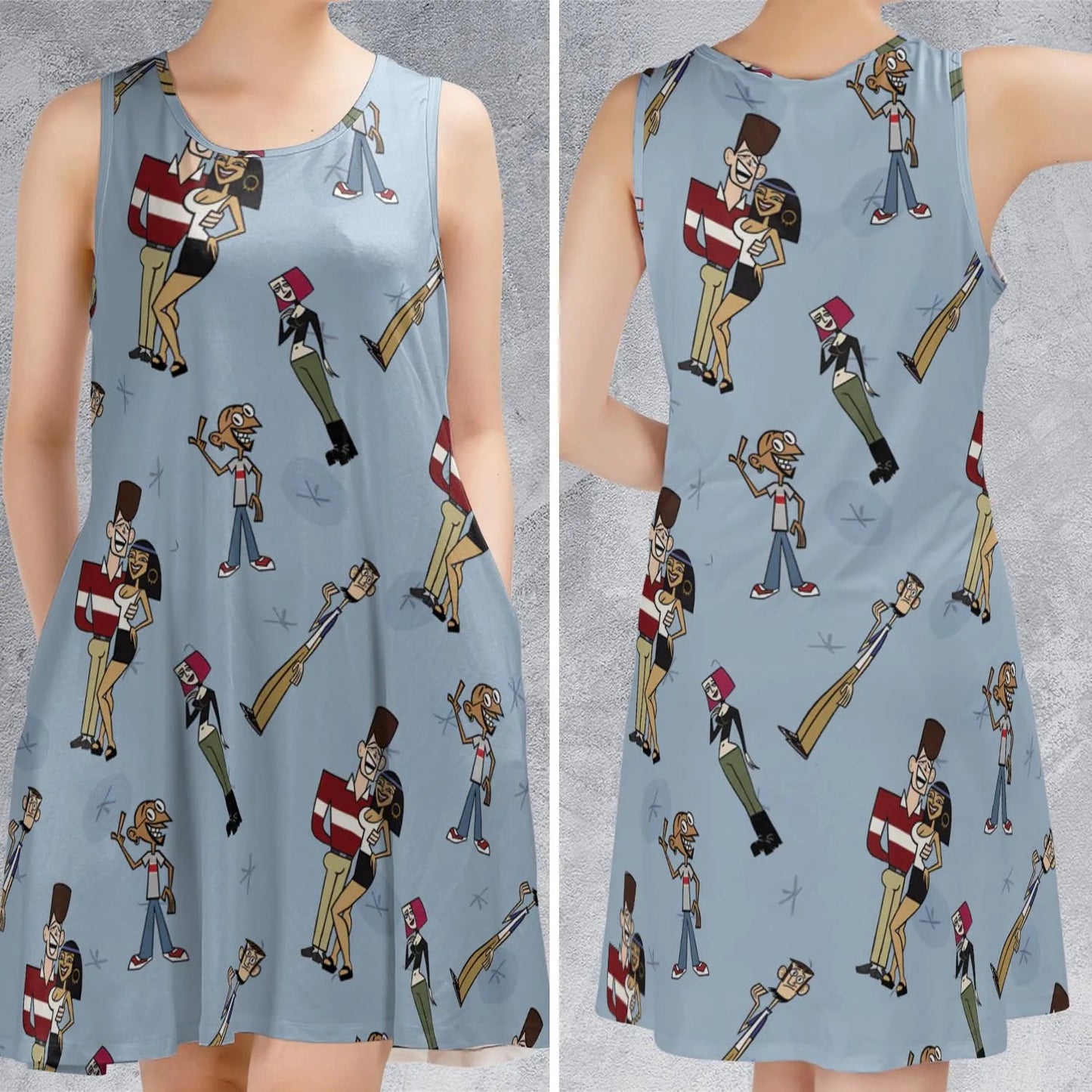 Casual Sleeveless Dress - PZ9KU4UA