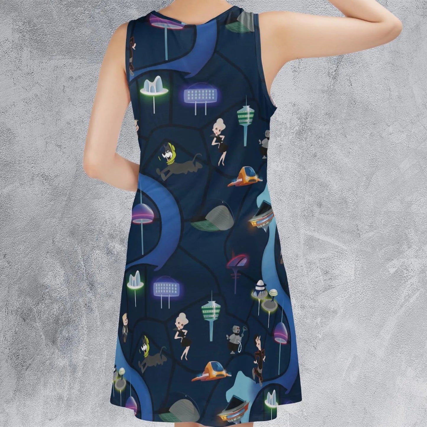 Casual Sleeveless Dress - YVD6ZEX7