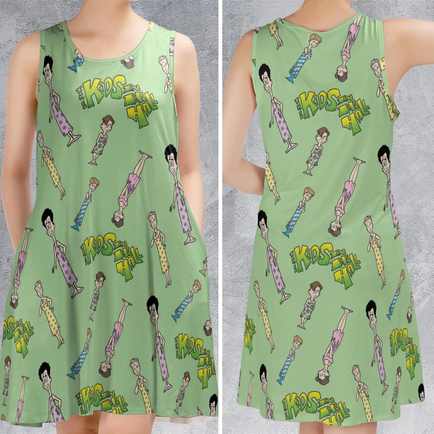 Casual Sleeveless Dress - HWN76UGE