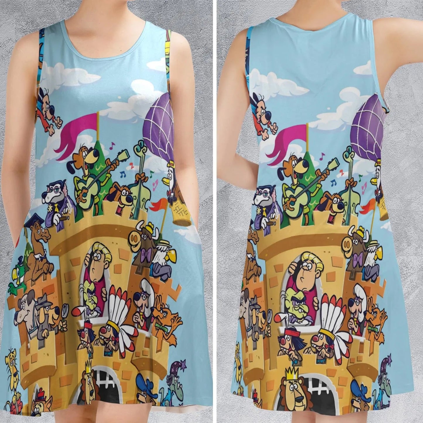 Casual Sleeveless Dress - 4X4JHZBJ