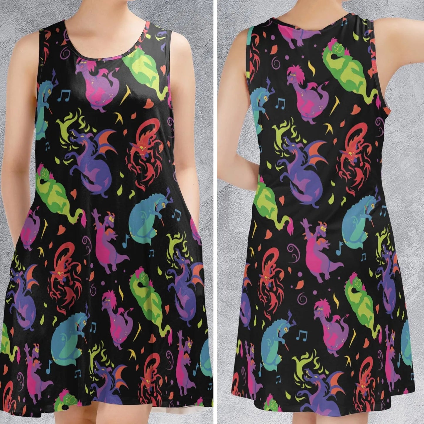 Casual Sleeveless Dress - 9P6U5TEF