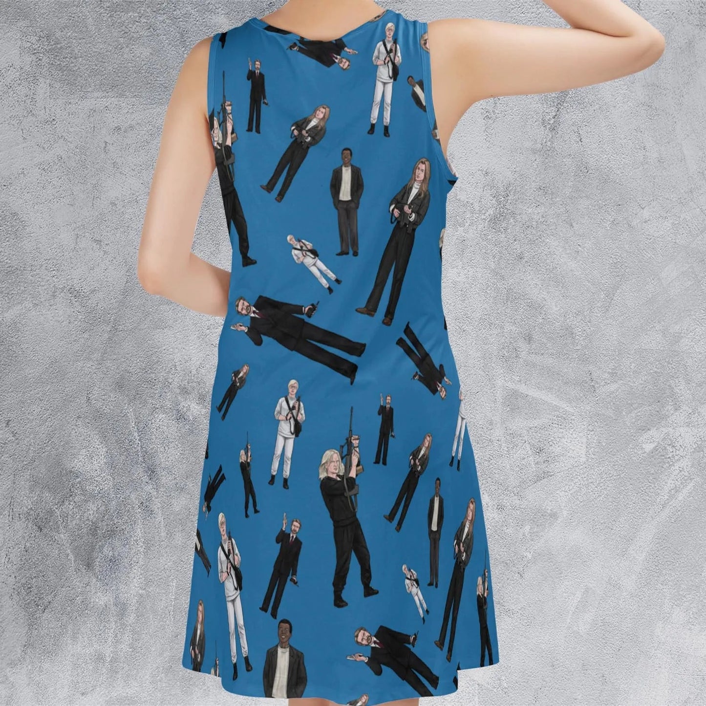 Casual Sleeveless Dress - U6G855FX
