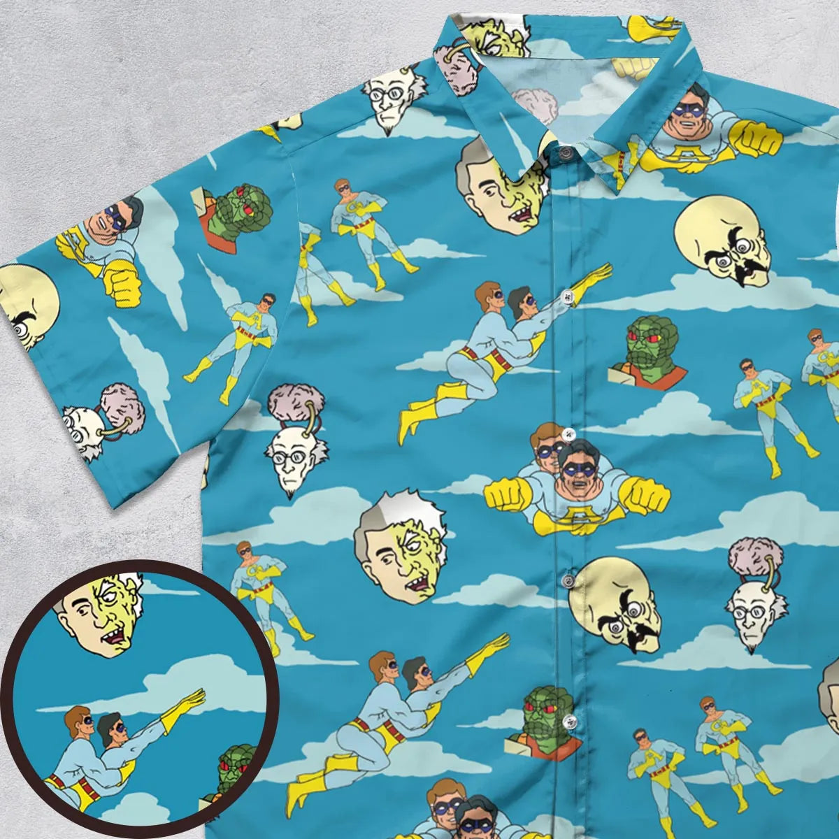Short Sleeve Button Shirt - NWSHZSKY