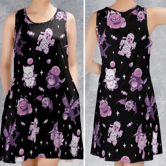 Casual Sleeveless Dress - 9KY44QDP