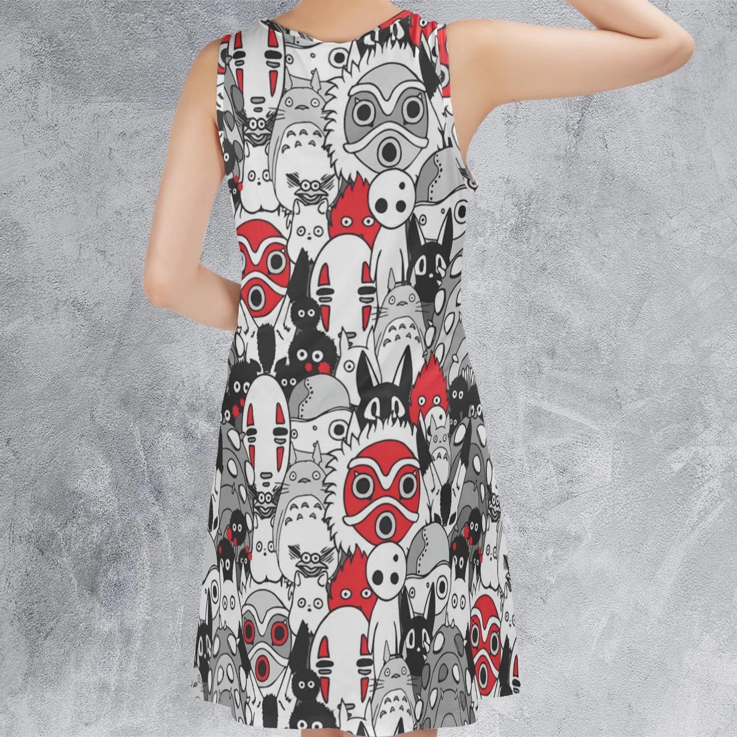Casual Sleeveless Dress - DEHY7U5K