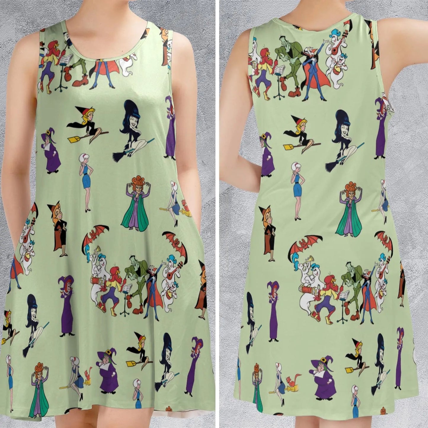 Casual Sleeveless Dress - VKGS9JX3