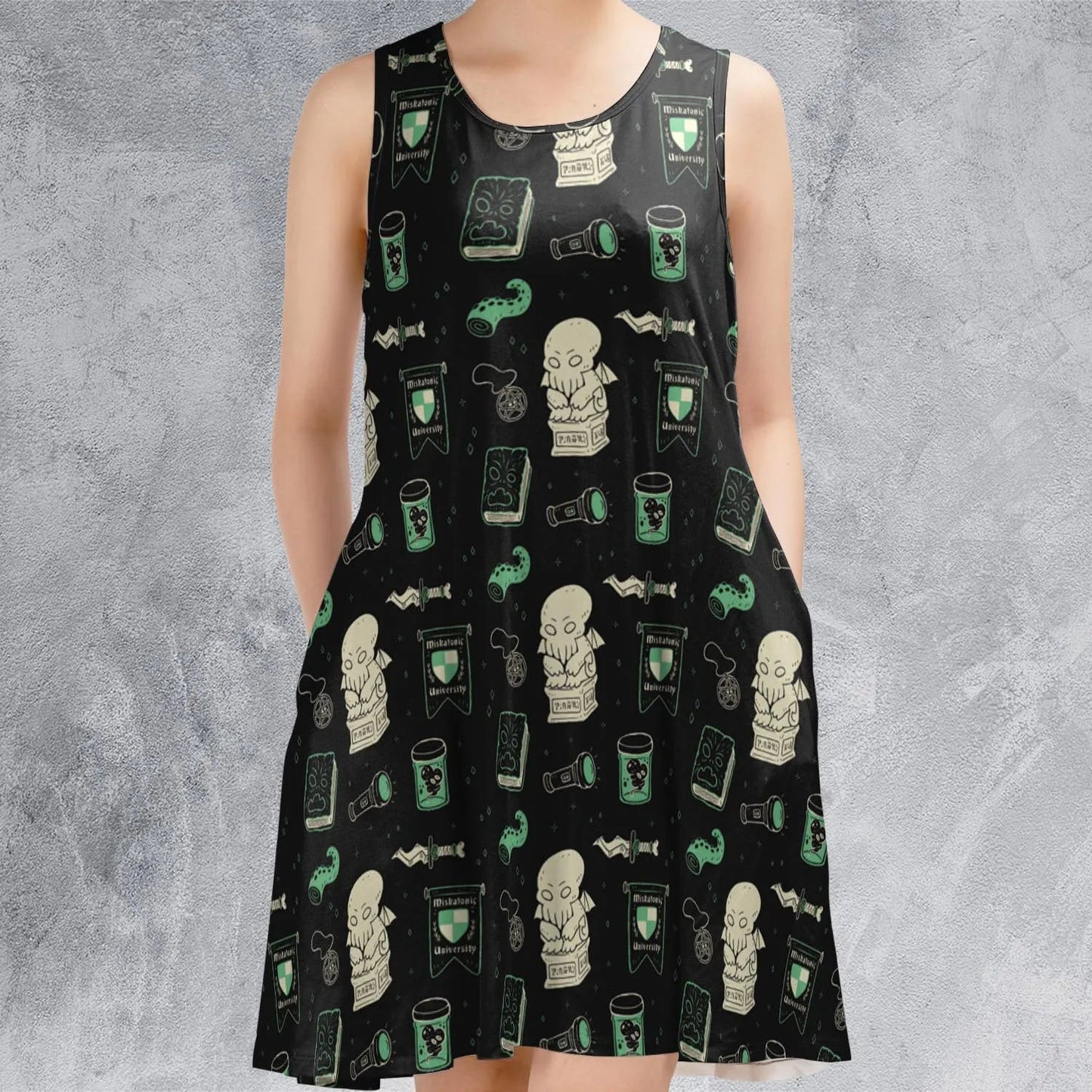 Casual Sleeveless Dress - 3KJPFHQJ