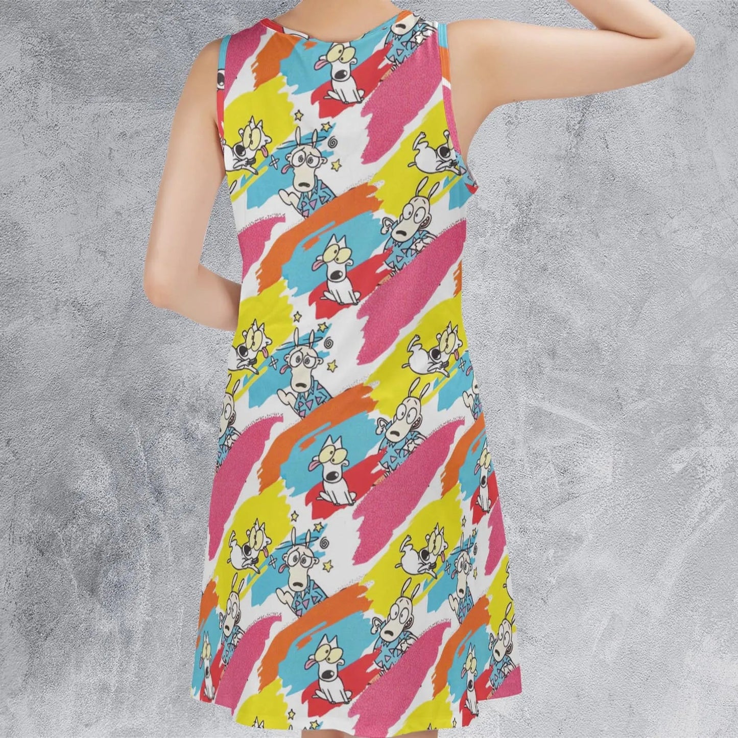 Casual Sleeveless Dress - 6H3C3LUQ