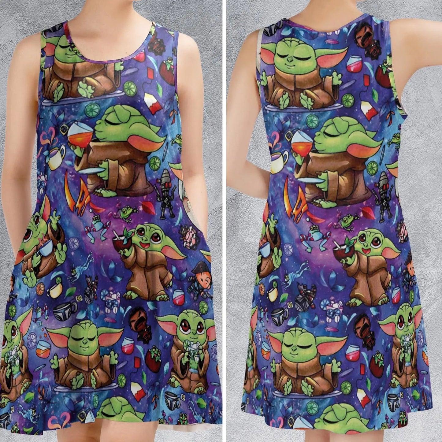 Casual Sleeveless Dress - JH6HWGRZ