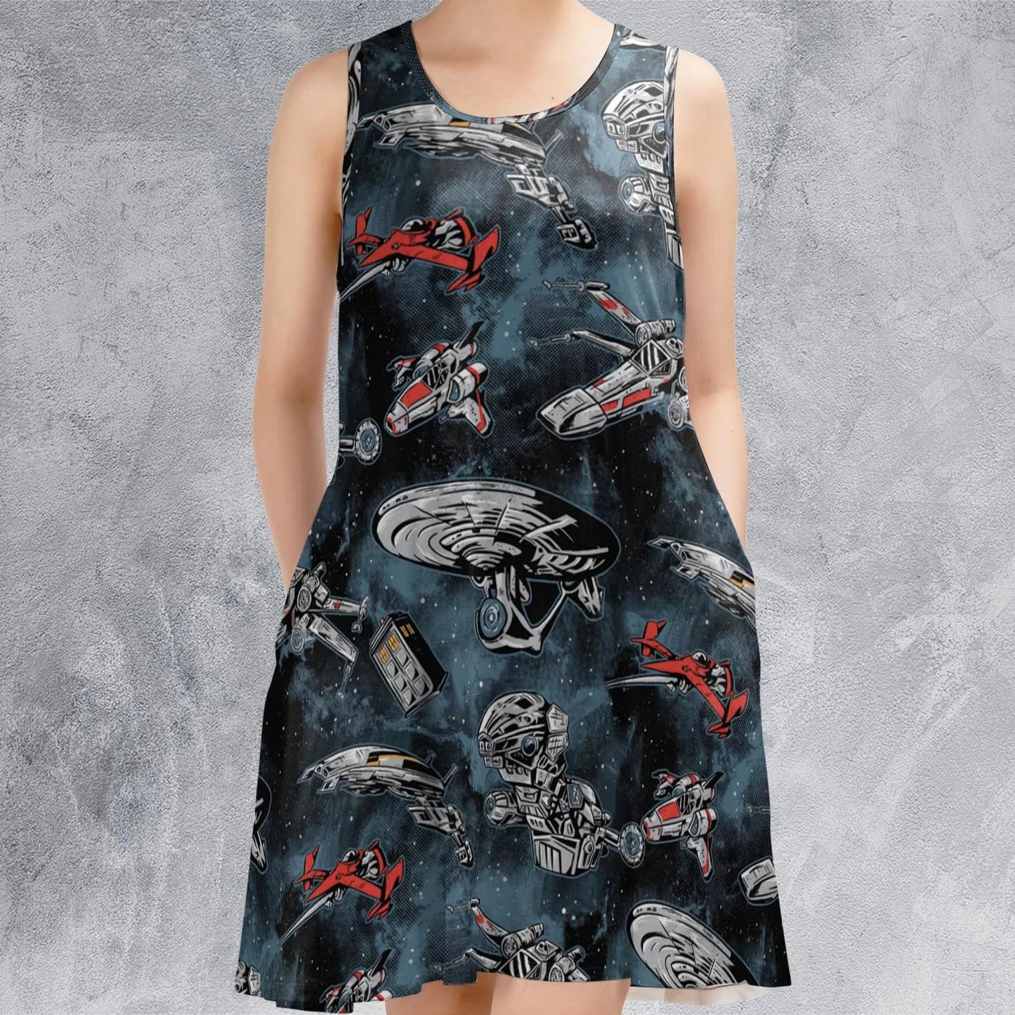 Casual Sleeveless Dress - MJ7KRJ6J
