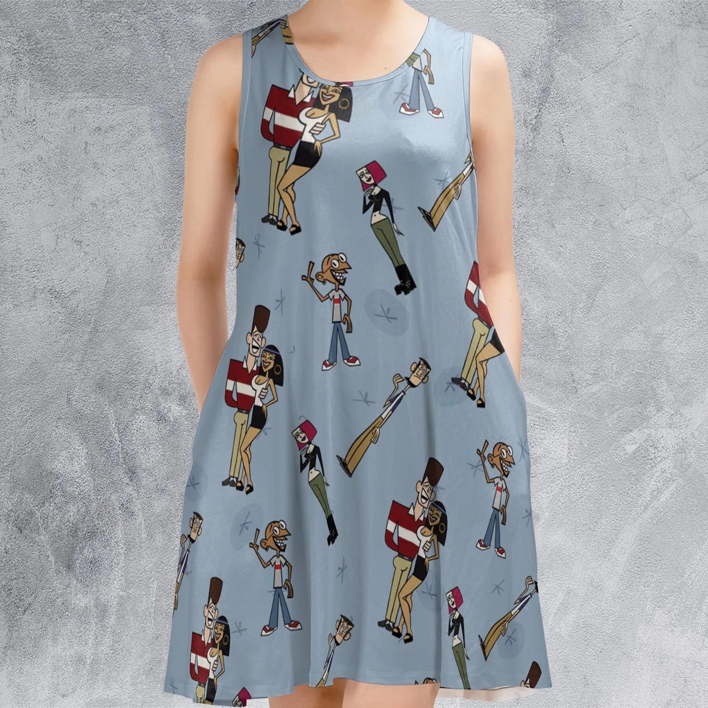Casual Sleeveless Dress - PZ9KU4UA