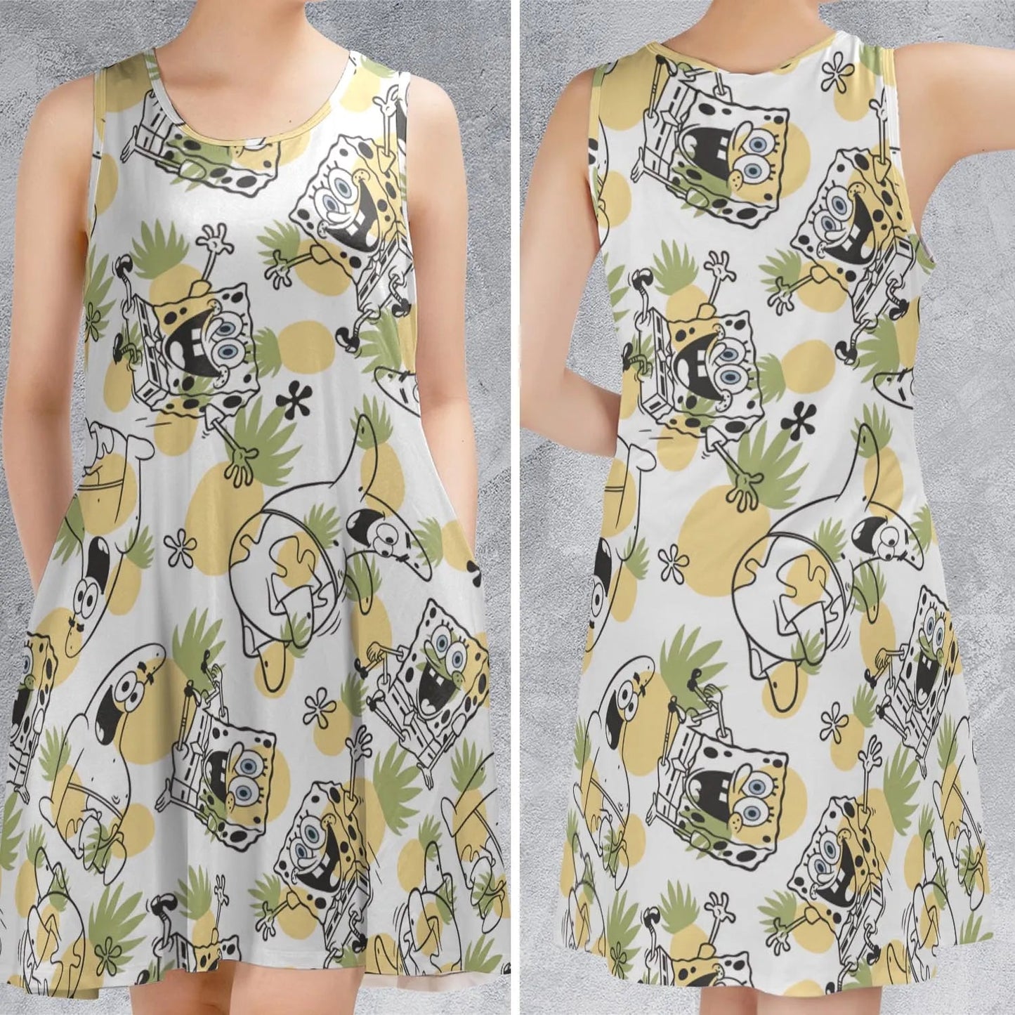 Casual Sleeveless Dress - W5SDY52X