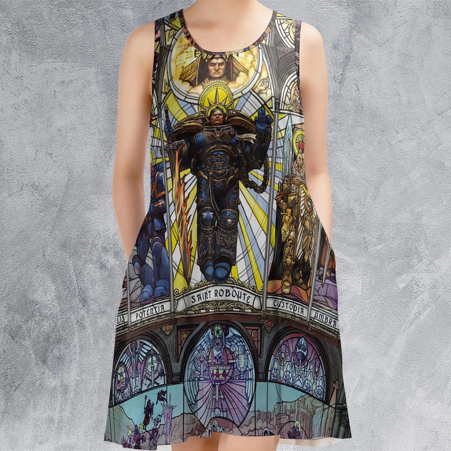 Casual Sleeveless Dress - YUJ154UB
